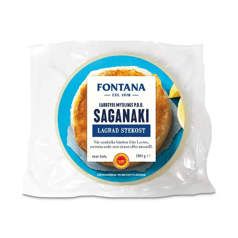 Saganaki Lagrad Stekost 10 x 150 g från Fontana | #97683 | Ost