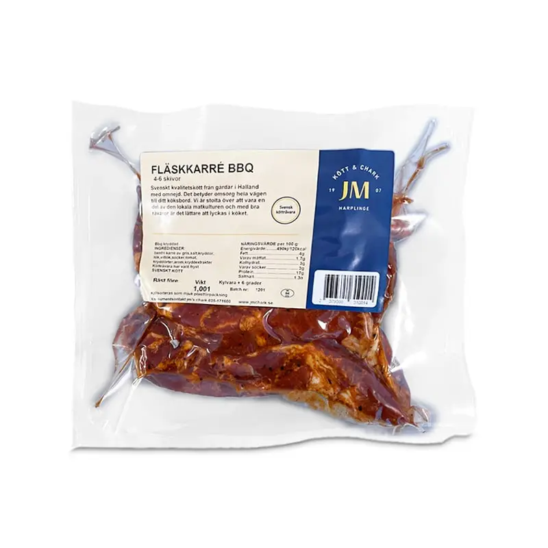 Marinerad Karré Benfri Skivad BBQ 10 x 700 g från JM Kött & Chark | #983 | Fläskkött