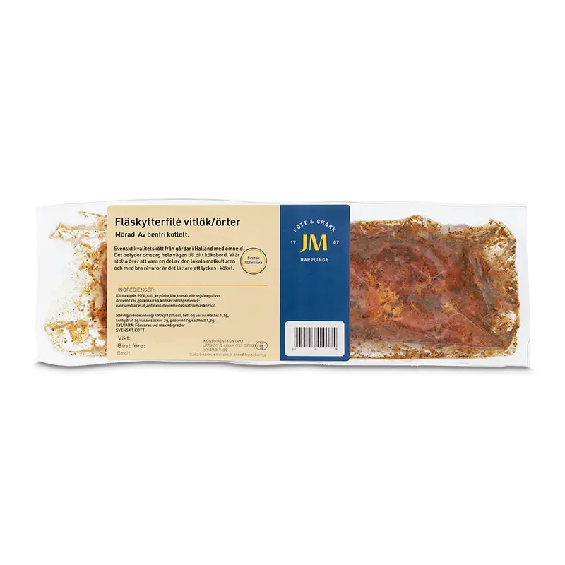 Fläskytterfilé Vitlök/Örter 7 x 1 kg från JM Kött & Chark | #985 | Fläskkött