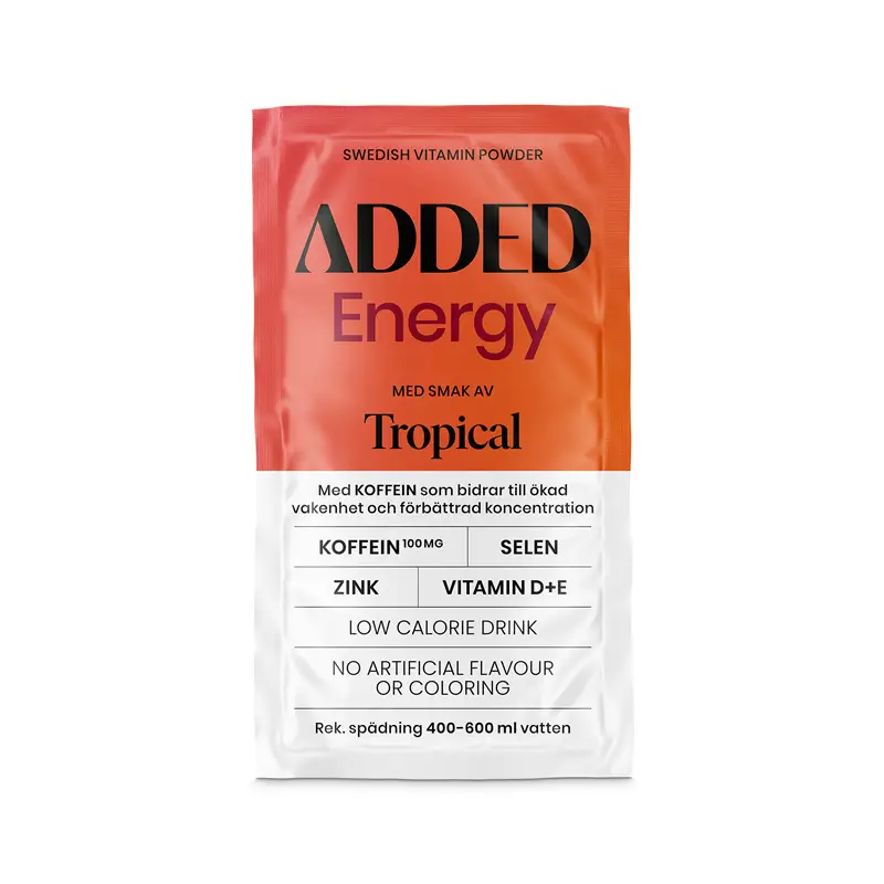 Energy Tropical 10 x 4 g från Added | #2002 | Funktionsdryck