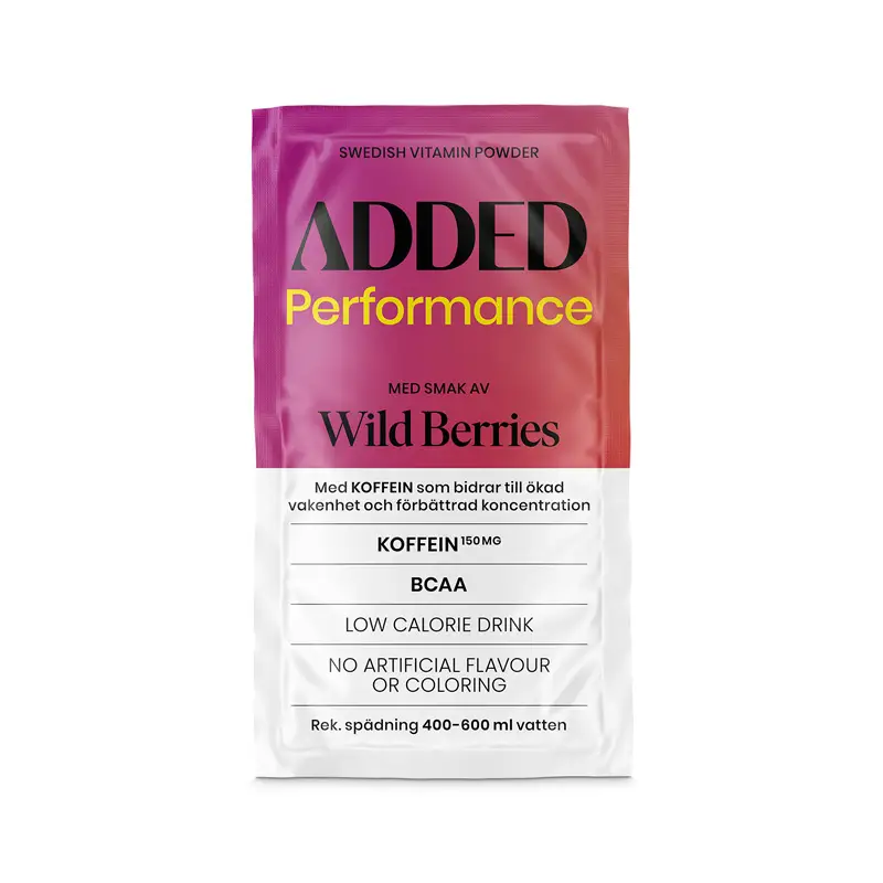 Performance Wild Berries 10 x 4 g från Added | #3002 | Funktionsdryck