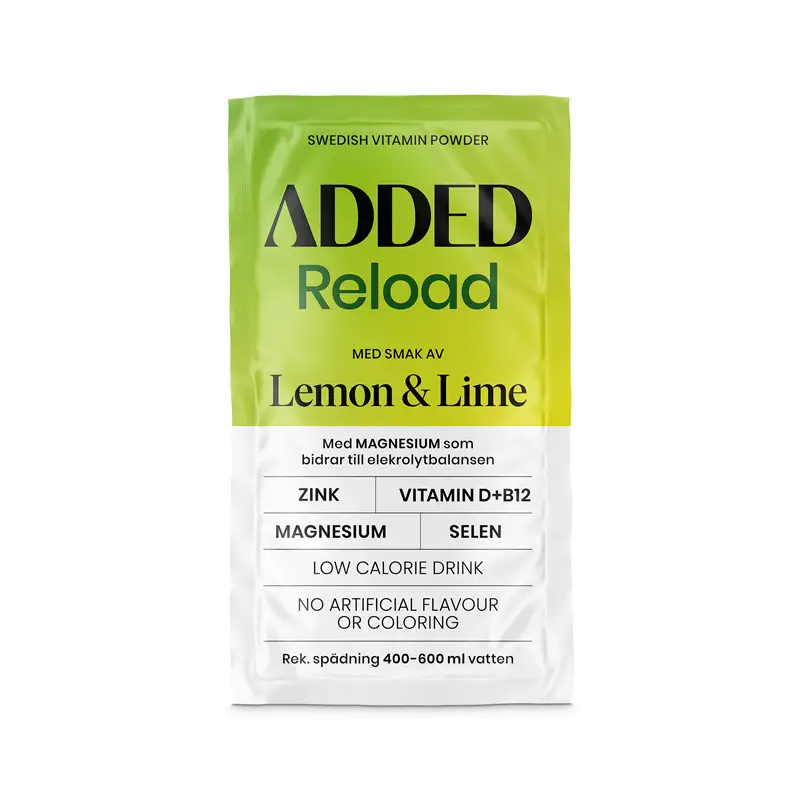 Reload Lime & Lemon 10 x 4 g från Added | #1002 | Funktionsdryck