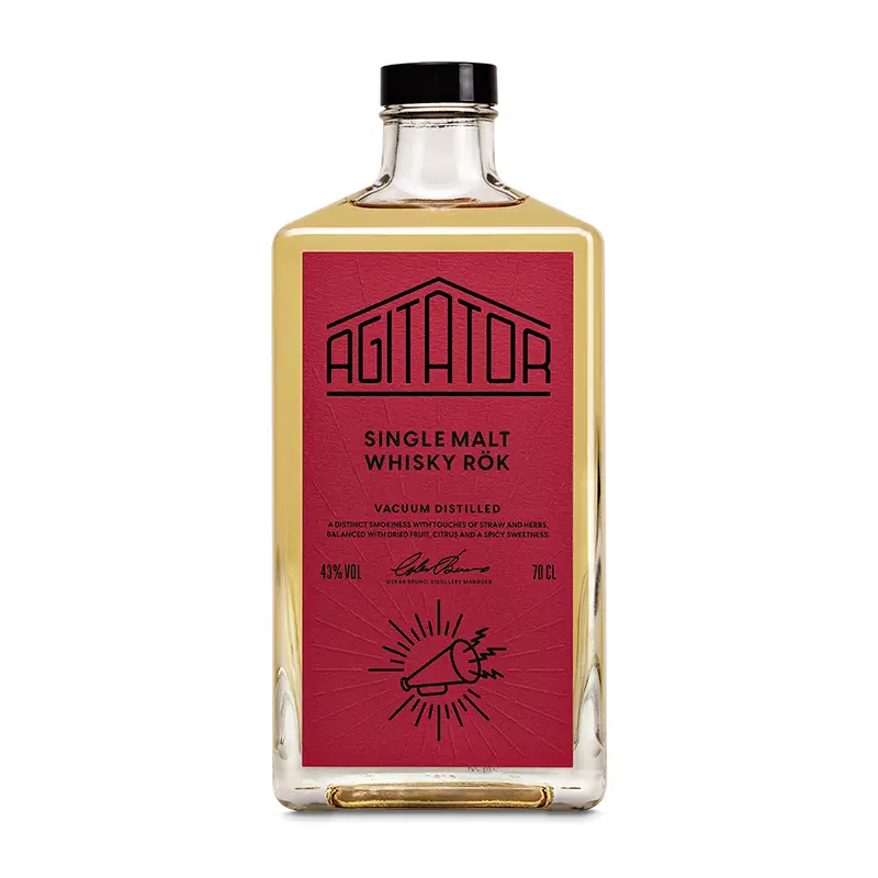 Single Malt Whisky Rök 43% 70 cl från Agitator Destilleri | #5022 | Sprit