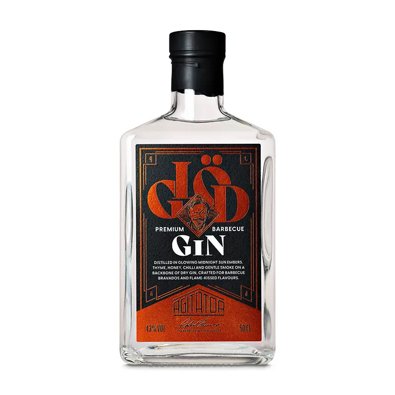 Glöd Premium Barbeque Gin 43% 1 x 50 cl från Agitator Destilleri | #5434 | Sprit