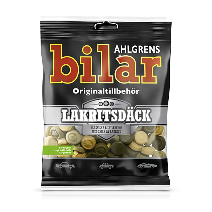 Ahlgrens Bilar Lakritsdäck 42 x 110 g från Ahlgrens Bilar | #1000137 | Godis
