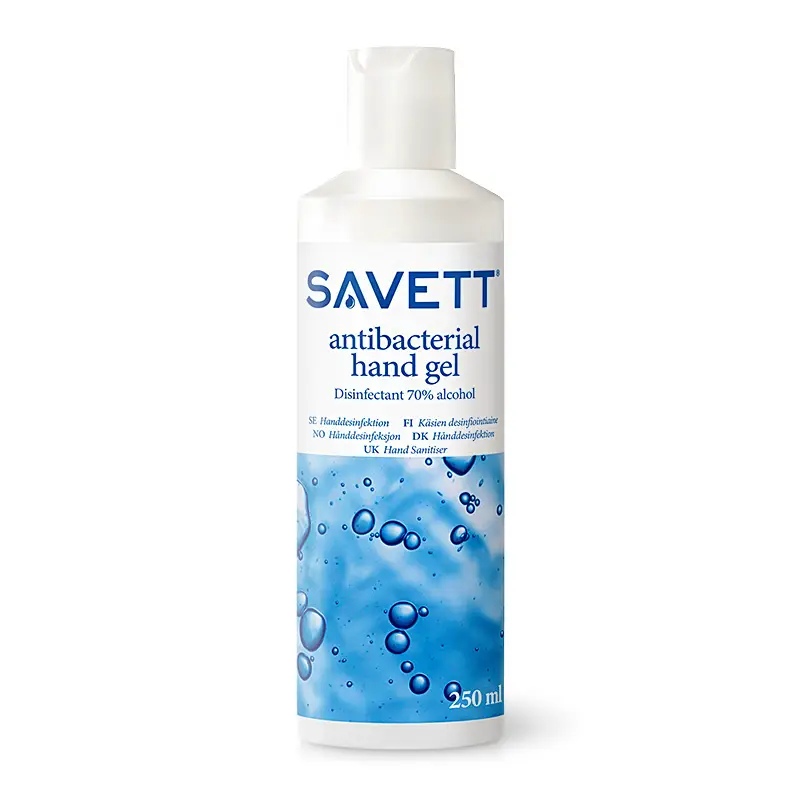 Alcogel 8 x 250 ml från Savett | #51007040 | Handdesinfektion