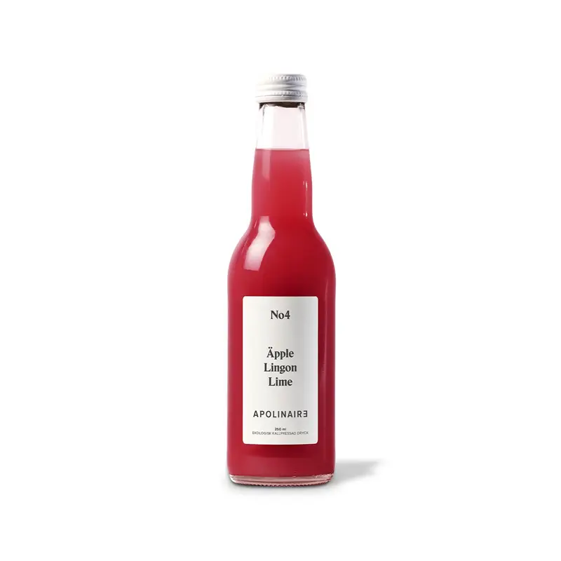 No4 Äpple, Lingon & Lime 20 x 25 cl från Apolinaire | #1000-04 | Juice