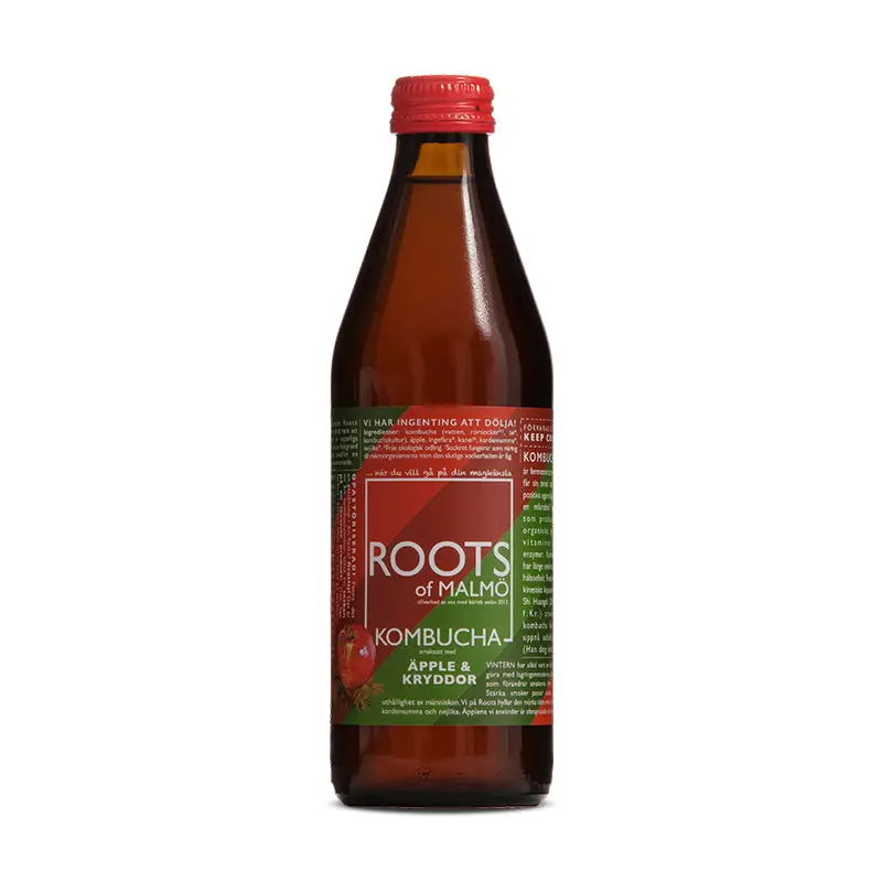 Kombucha Äpple & Kryddor 15 x 33 cl från Roots of Malmö | #006 | Kombucha
