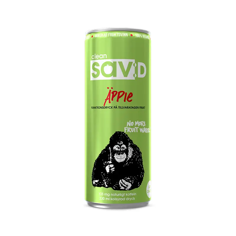 Sav:D Äpple 24 x 33 cl från Clean Drink | #87000 | Energidrycker