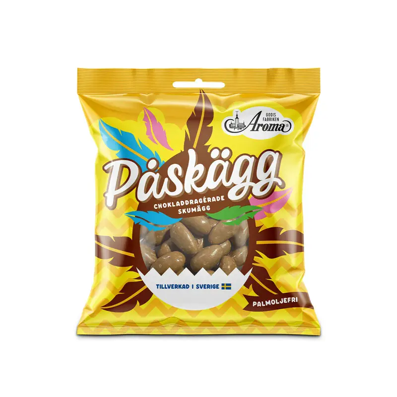 Påskägg Dragérade Skumägg Choklad 27 x 90 g från Aroma Konfektyr | #7920 | Godis