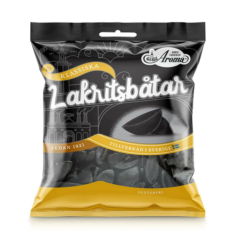 Lakritsbåtar 16 x 125 g från Aroma Konfektyr | #342 | Godis