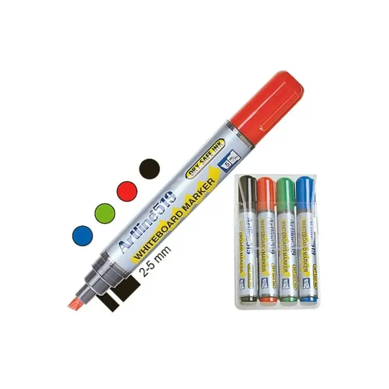 Whiteboardpenna Artline 4-set 4 st från Kontor | #ART051994 | Whiteboard