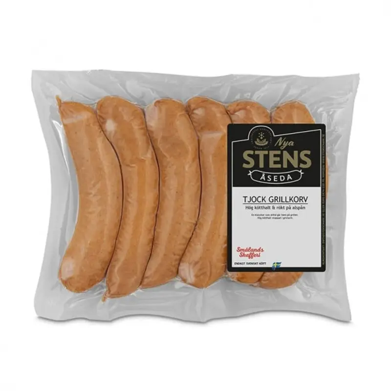 Åsedagrill 5-pack 10 x 500 g från Stens i Åseda | #78605 | Korv