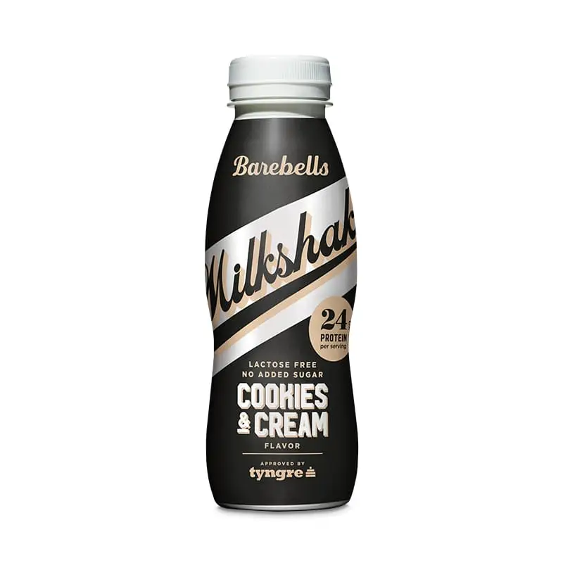 Proteinmilkshake Cookies & Cream 8 x 330 ml från Barebells | #B3018 | Proteinshakes