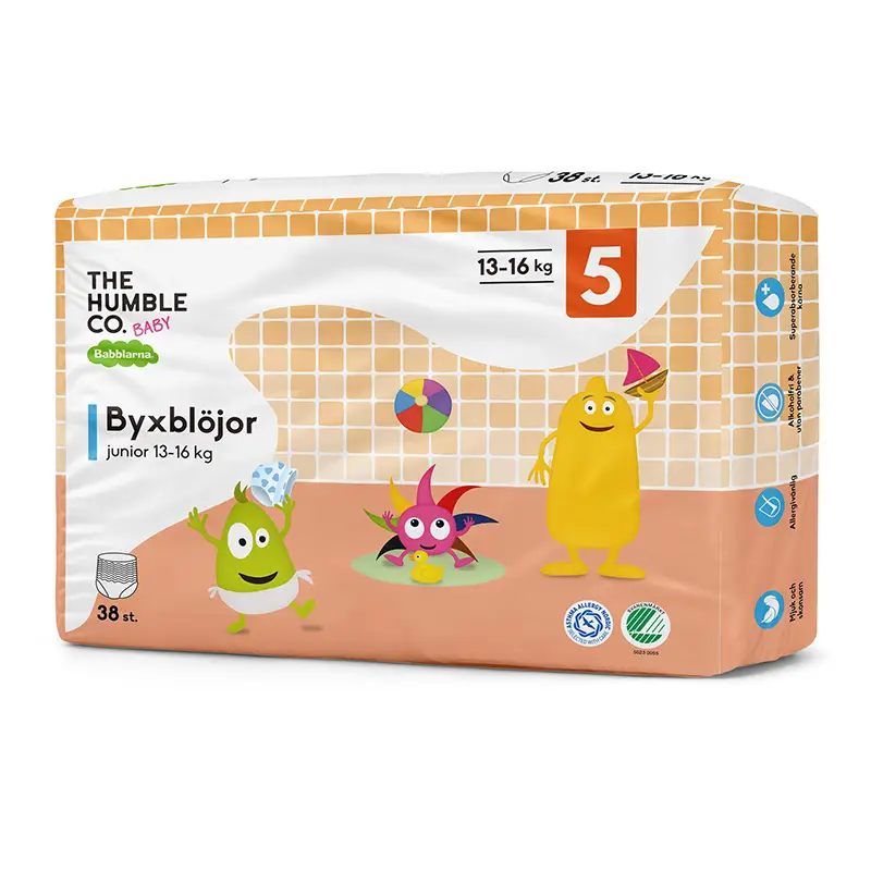 Byxblöjor Junior (13-16kg) 6 x 38 st från Babblarna | #BADIAPJR38P | Blöjor