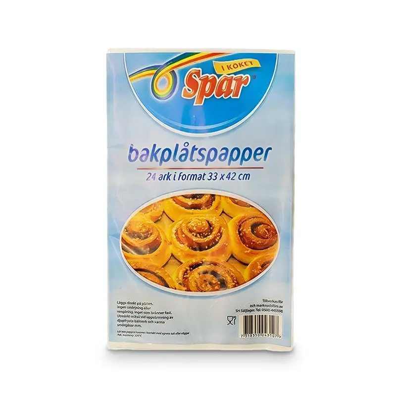 Bakplåtspapper Ark 30 x 24 st från SPAR | #4310 | Matfilm & Aluminiumfolie