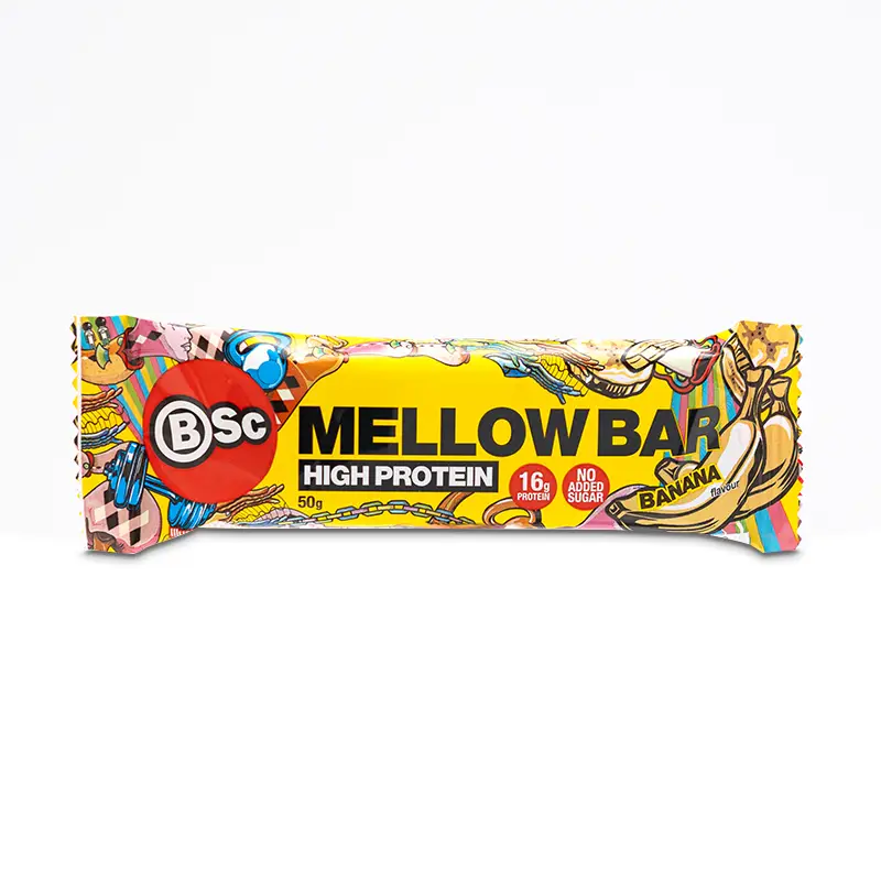 Mellow Bar Banana 12 x 50 g från BSC | #BSCMBBAN50 | Bars