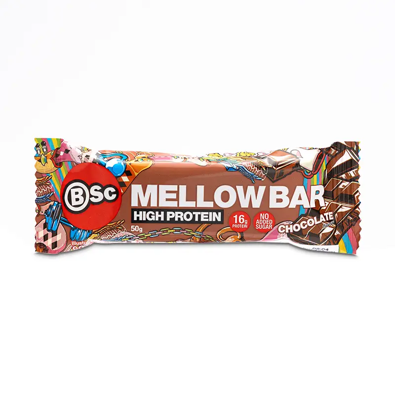 Mellow Bar Chocolate 12 x 50 g från BSC | #BSCMBCHO50 | Bars