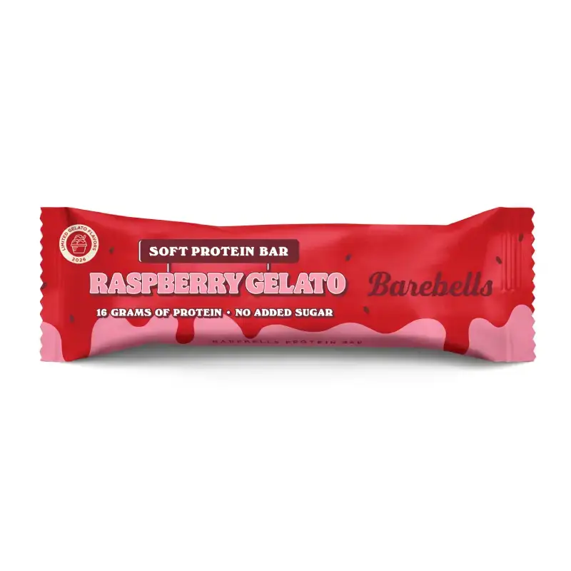 Soft Raspberry Gelato Summer Edition 12 x 55 g från Barebells | #B1132 | Bars