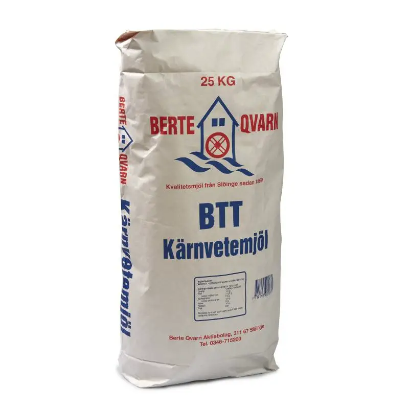 Kärnvetemjöl BTT 25 kg från Berte Qvarn | #100025 | Bakprodukter