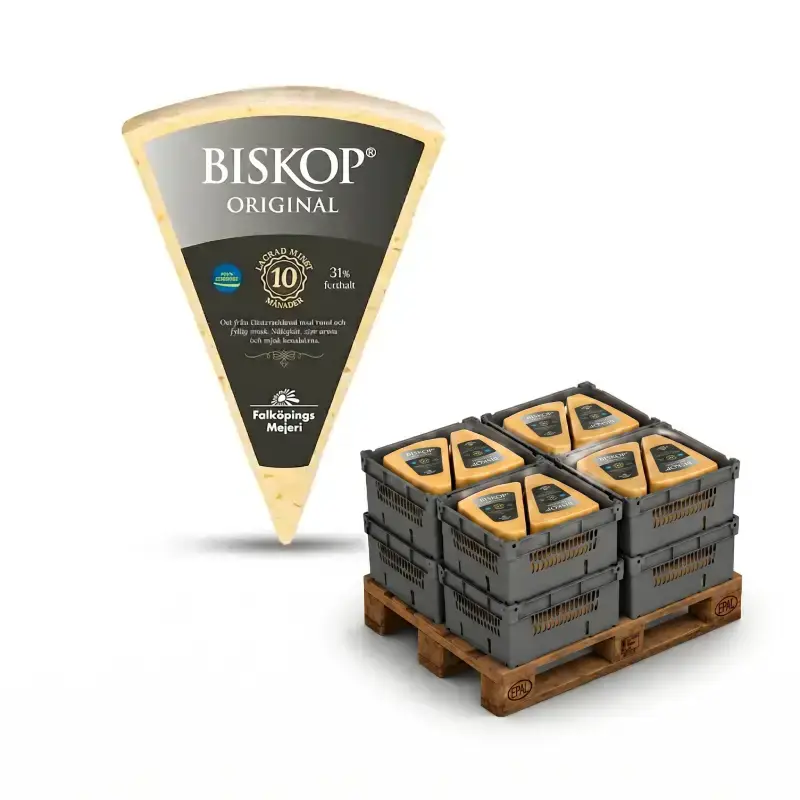 Biskop 31% Original HALVPALL 288 x 720 g från Falköpings Mejeri | #6693 HP | Ost