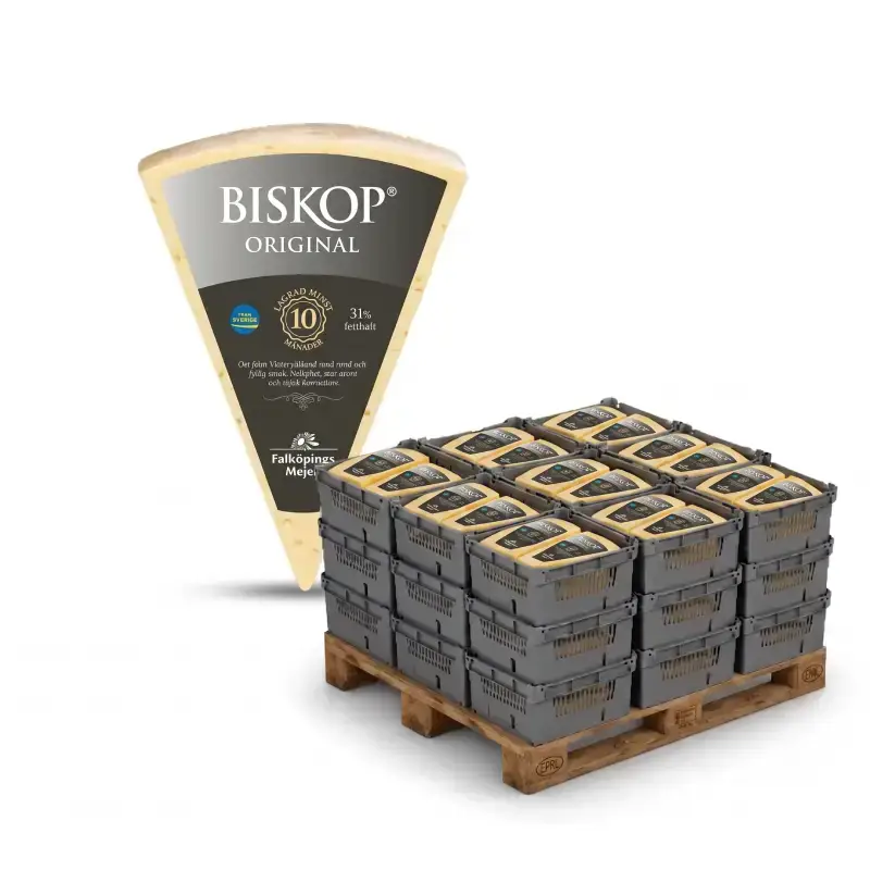Biskop 31% Original HELPALL 576 x 720 g från Falköpings Mejeri | #6693 PALL | Ost