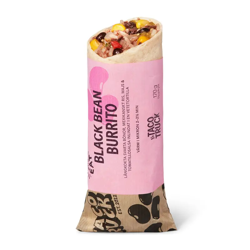 Bean Burrito 13 x 170 g från El Taco Truck | #995636 | Wraps & Burritos
