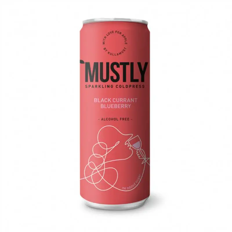 Black Currant & Blueberry 24 x 33 cl från Mustly | #7001030 | Must