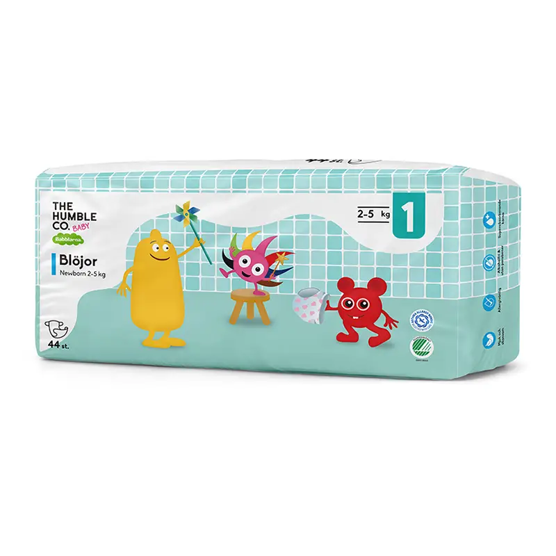 Blöjor Newborn (2-5kg) 4 x 44 st från Babblarna | #BADIAPNB44P | Blöjor