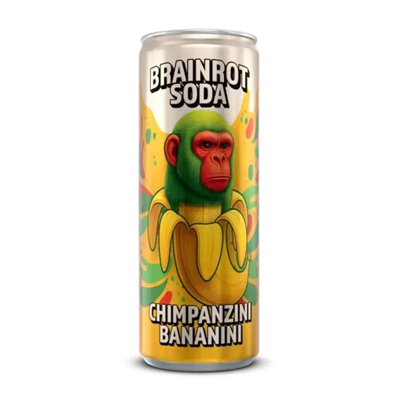 Chimpanzini Bananini 24 x 25 cl från Brainrot Soda | #BRA010 | Läsk & Soda