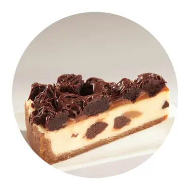 Caramel Brownie Bite Cheesecake