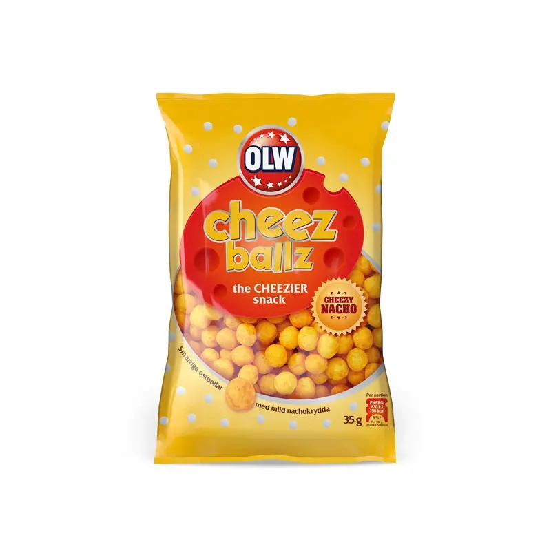 Cheez Ballz 20 x 35 g från OLW | #5450002901 | Ostbågar & Former
