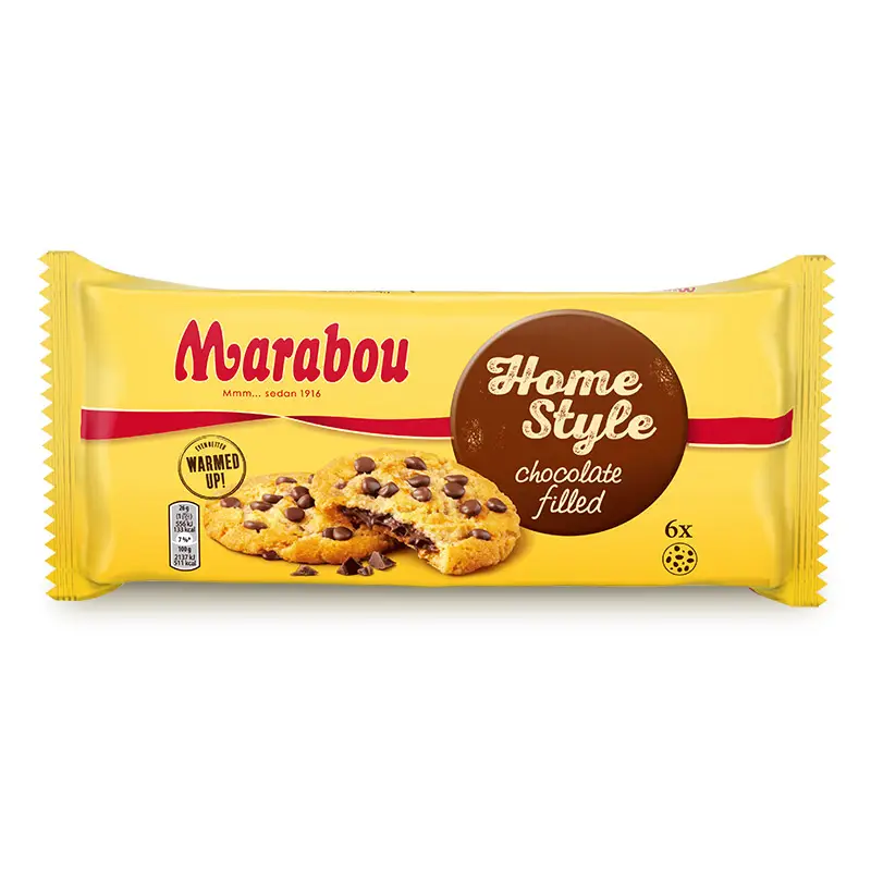 Cookies HomeStyle Chocolate Filled 12 x 156 g från Marabou | #4278516 | Kakor & Söta kex