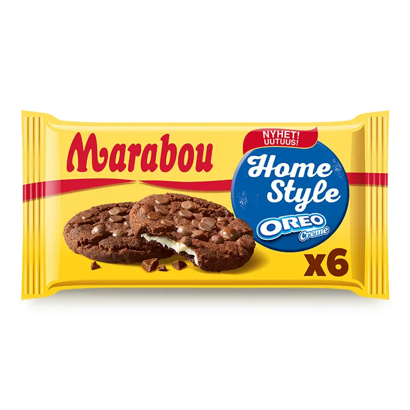Cookies HomeStyle Oreo Creme 12 x 156 g från Marabou | #4278573 | Kakor & Söta kex