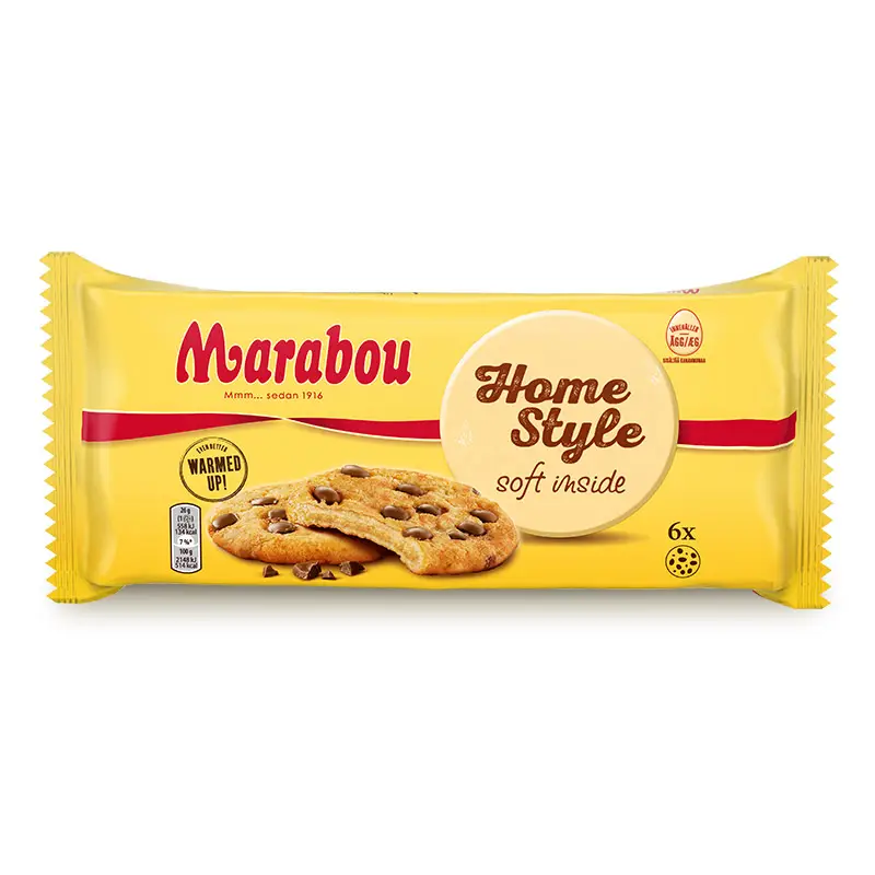 Cookies HomeStyle Soft Inside 12 x 156 g från Marabou | #4278489 | Kakor & Söta kex