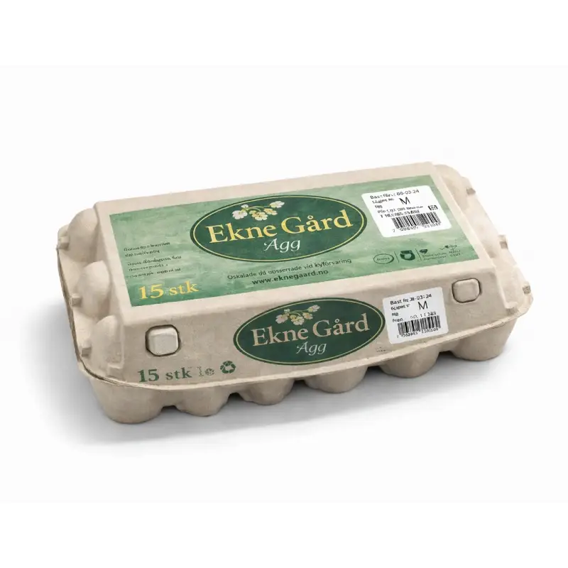 Ägg 15-pack M 12 x 15 st från Ekne Gård | #1915 | Ägg