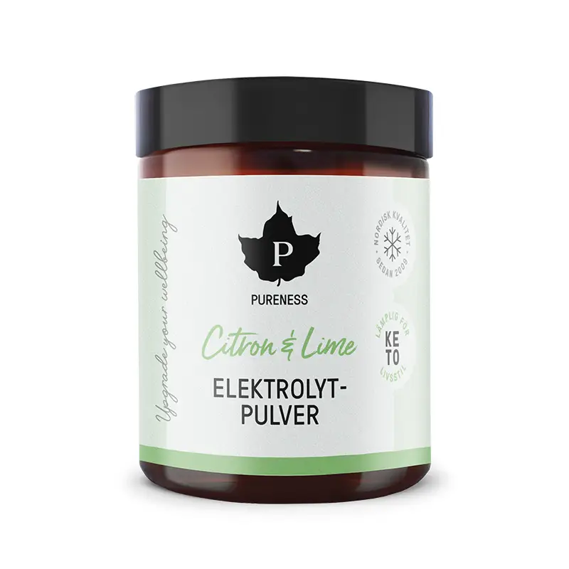 Elektrolytpulver Citron Lime 6 x 120 g från Pureness | #FEELEPCL120 | Vätskeersättning