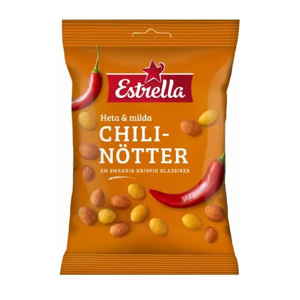 Chilinötter 10 x 150 g från Estrella | #10001800 | Nötter