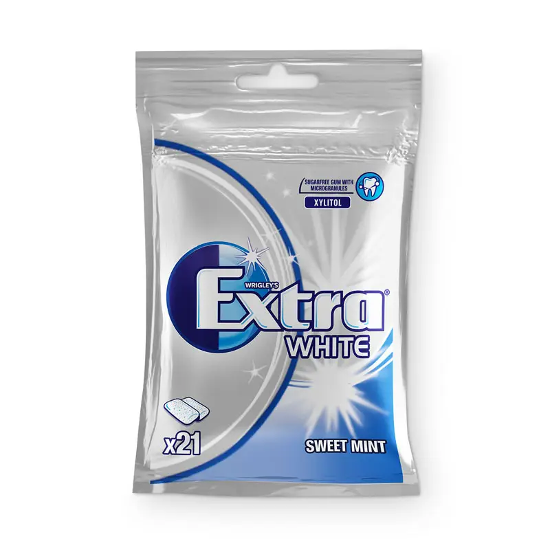 White Sweet Mint Tuggummi 30 x 1 st från Extra | #379668 | Tuggummin