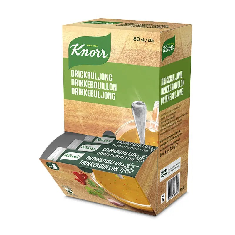 Drickbuljong Portion 80 x 4 g från Knorr | #F15304 | Buljong