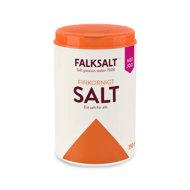 Falksalt Fint Hushållssalt med jod 24 x 150 g från Falksalt | #1523 | Kryddor