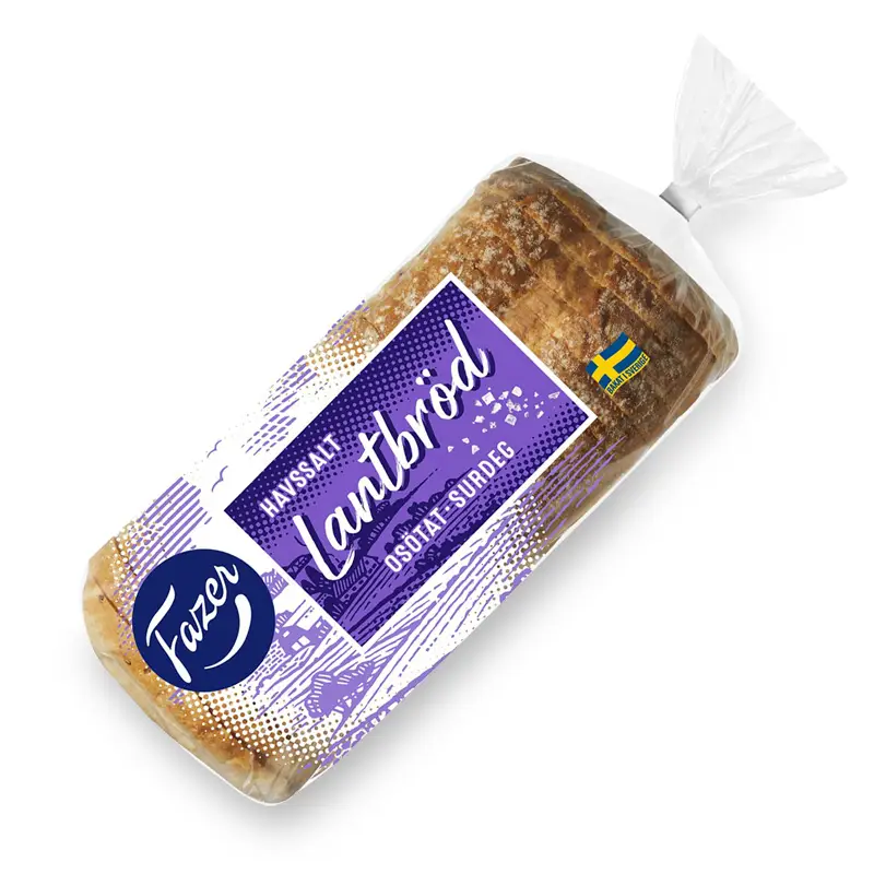 Lantbröd Havssalt 7 x 600 g från Fazer Bageri | #145025 | Limpor