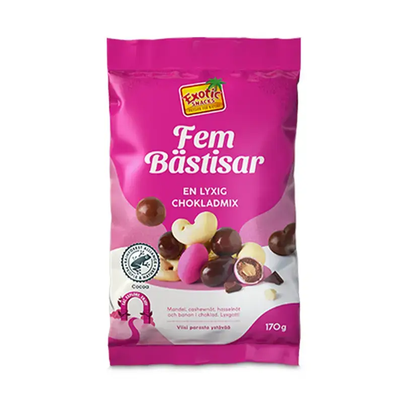 Fem Bästisar 12 x 170 g från Exotic Snacks | #962 | Nötter