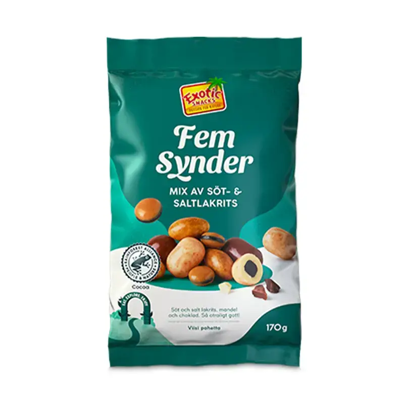 Fem Synder 12 x 170 g från Exotic Snacks | #963 | Choklad