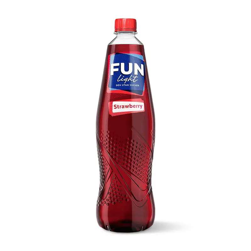 Strawberry 12 x 1 l från Fun Light | #510006110 | Saft