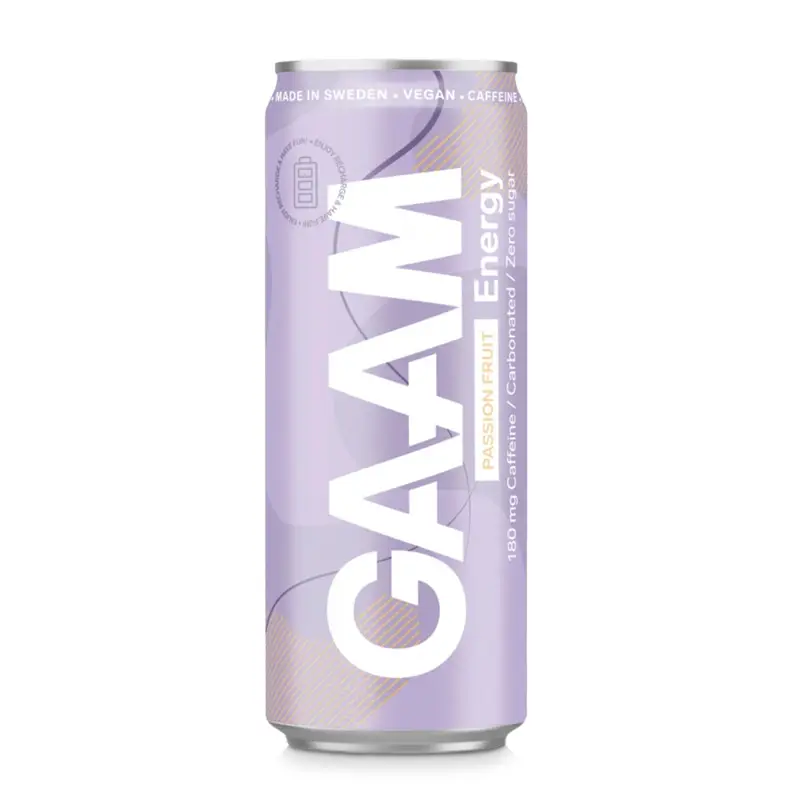 Energy Passion Fruit 24 x 33 cl från GAAM | #PB-6268-20 | Energidrycker