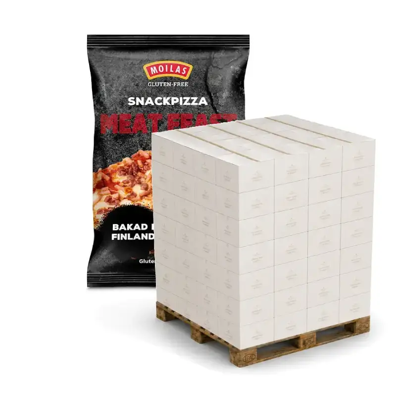 Glutenfri Snackpizza Meat Feast Helpall 1344 x 100 g från Moilas | #374068xP | Pizza
