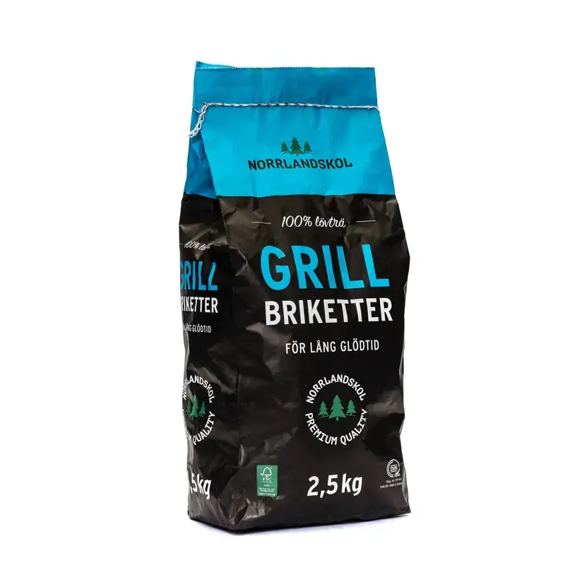 Grillbriketter HELPALL 140 x 2.5 kg från Norrlandskol | #301030 | Grilltillbehör