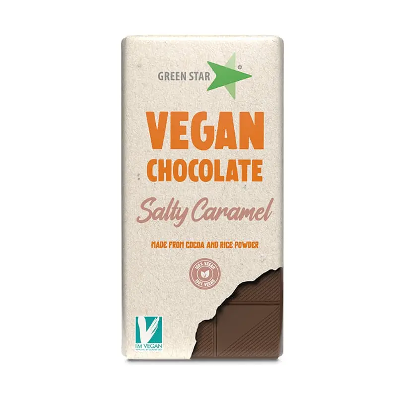 Choklad Salt Karamell 12 x 90 g från Green Star | #33214 | Choklad