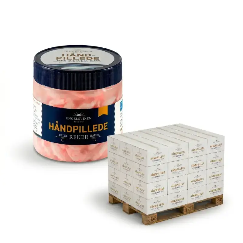 Handskalade Räkor HALVPALL 528 x 200 g från Engelsviken | #10319 HP | Skaldjur